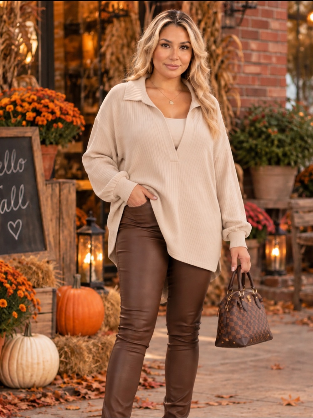 KK1 π€π€π€ Relaxed Ribbed VβNeck Tunic Sweater (3 colors)
